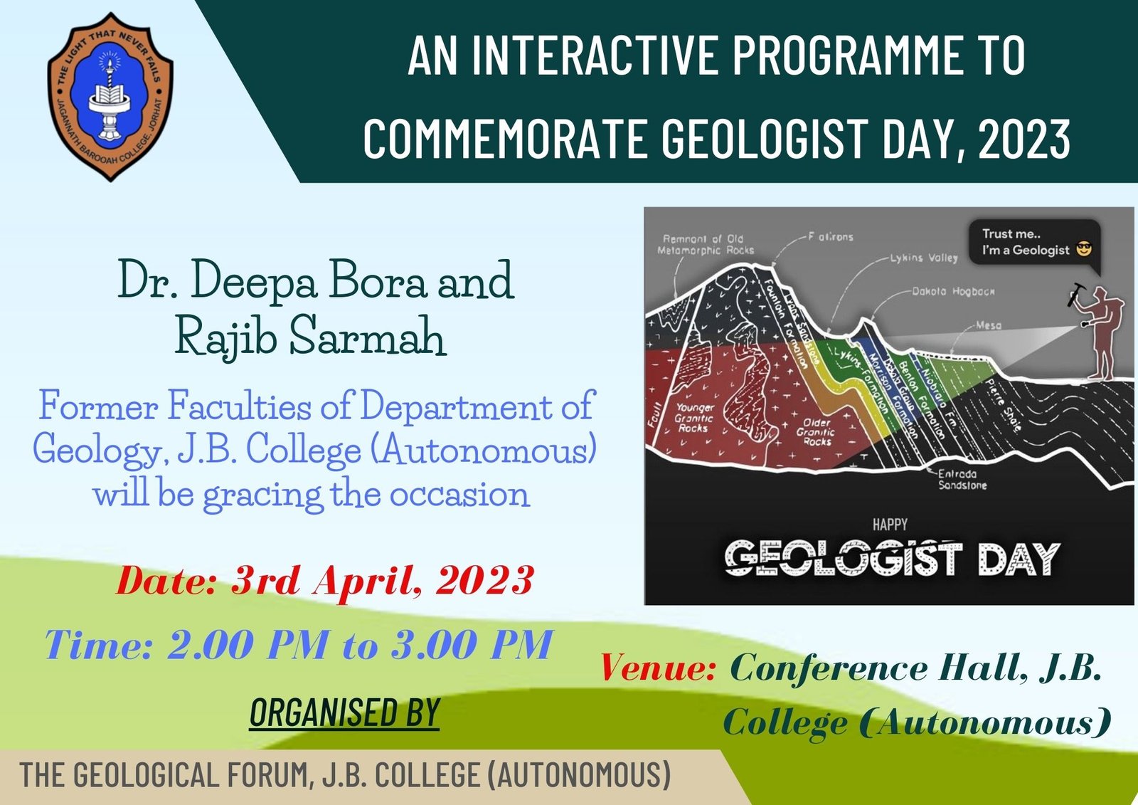 Geologist Day Flayer 2023